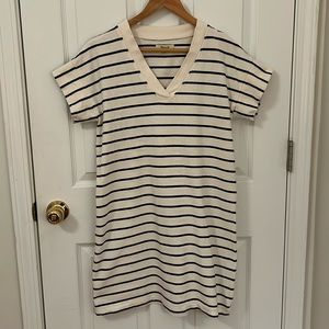 Madewell Indigo Stripe Dress Size Small